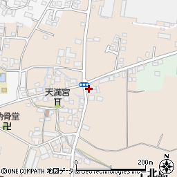 福岡県筑後市上北島551-6周辺の地図