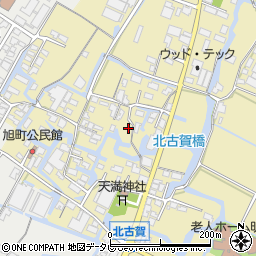 福岡県大川市北古賀77周辺の地図