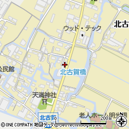 福岡県大川市北古賀49周辺の地図