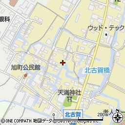 福岡県大川市北古賀70周辺の地図