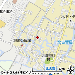福岡県大川市北古賀157周辺の地図
