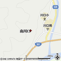 高知県高岡郡四万十町南川口周辺の地図