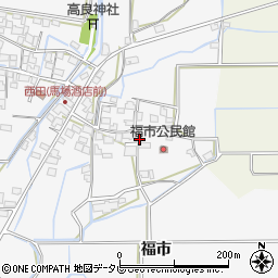 福岡県八女市新庄福市周辺の地図