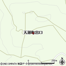 大分県日田市天瀬町出口周辺の地図