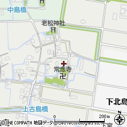 福岡県筑後市古島周辺の地図