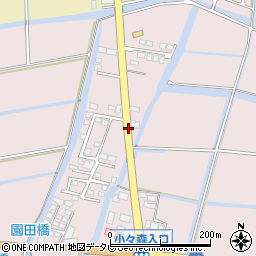 園田グリコ牛乳　販売店周辺の地図