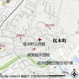 長崎県佐世保市桜木町周辺の地図