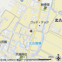 福岡県大川市北古賀168周辺の地図