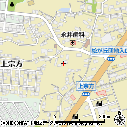 大分県大分市上宗方1145周辺の地図