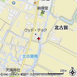 福岡県大川市北古賀264周辺の地図