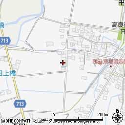 福岡県八女市新庄西田1094周辺の地図