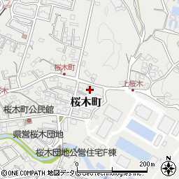 セブンイレブン佐世保桜木町店周辺の地図