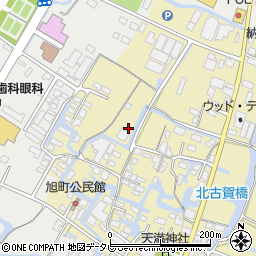 福岡県大川市北古賀周辺の地図