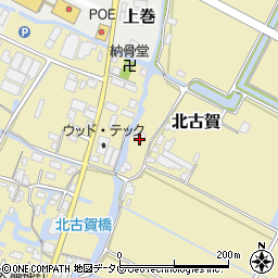 福岡県大川市北古賀391周辺の地図