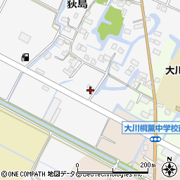 福岡県大川市荻島126周辺の地図