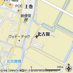 福岡県大川市北古賀380周辺の地図