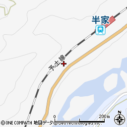 高知県四万十市西土佐半家142周辺の地図