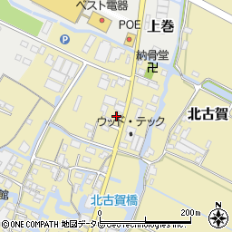福岡県大川市北古賀260周辺の地図
