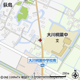 福岡県大川市荻島1237周辺の地図
