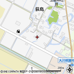 福岡県大川市荻島45-1周辺の地図