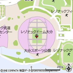 レゾナックドーム大分（大分スポーツ公園総合競技場）周辺の地図