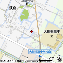 福岡県大川市荻島46周辺の地図