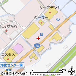 コメリハード＆グリーン武雄店駐車場周辺の地図