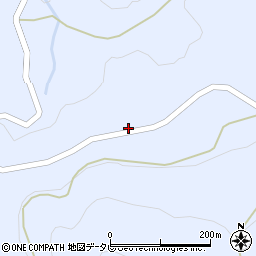 大分県日田市前津江町大野585周辺の地図