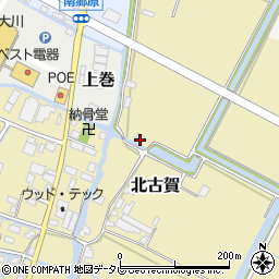 福岡県大川市北古賀278周辺の地図