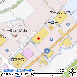 コメリホームセンター　武雄店資材館周辺の地図
