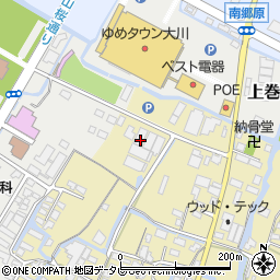 福岡県大川市北古賀220周辺の地図