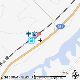 高知県四万十市西土佐半家220周辺の地図