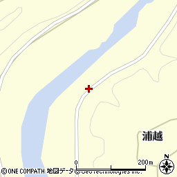 高知県高岡郡四万十町浦越264-3周辺の地図