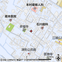 福岡県大川市榎津393周辺の地図
