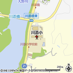 大分市立川添小学校周辺の地図