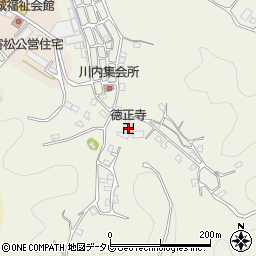 徳正寺周辺の地図