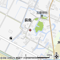 福岡県大川市荻島176周辺の地図