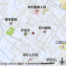 福岡県大川市榎津392周辺の地図