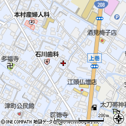福岡県大川市榎津30周辺の地図