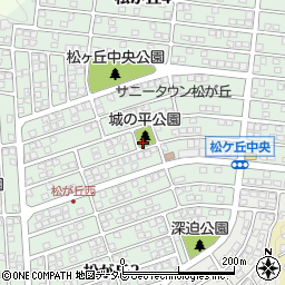 松ヶ丘城ノ平公園トイレ周辺の地図