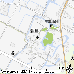 福岡県大川市荻島周辺の地図