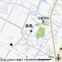 福岡県大川市荻島周辺の地図