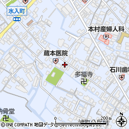 福岡県大川市榎津416周辺の地図