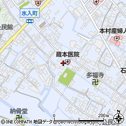 福岡県大川市榎津417-2周辺の地図