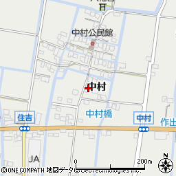 佐賀県佐賀市中村704-1周辺の地図