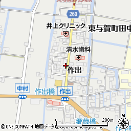 佐賀県佐賀市作出周辺の地図