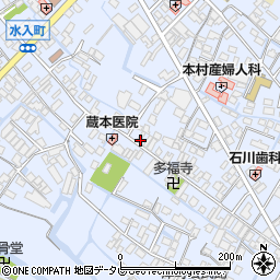 福岡県大川市榎津374周辺の地図