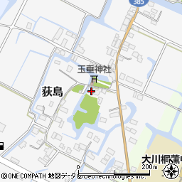 福岡県大川市荻島204周辺の地図