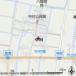 佐賀県佐賀市中村696周辺の地図