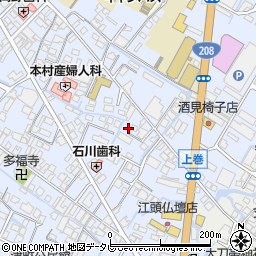 福岡県大川市榎津33周辺の地図